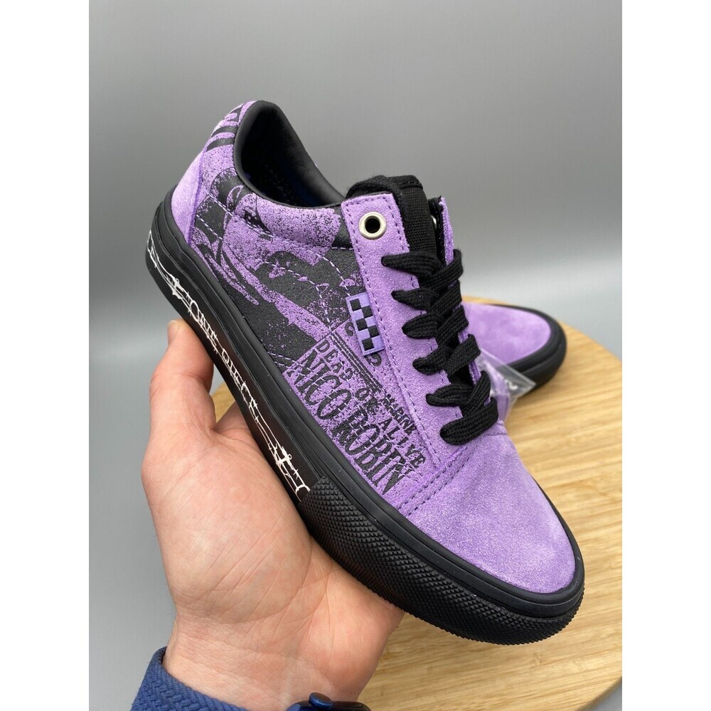 Vans Nico Robin One Piece Purple Shoes Anime GS Youth Boys 3.5 Girls 4.5 - Picture 12 of 16